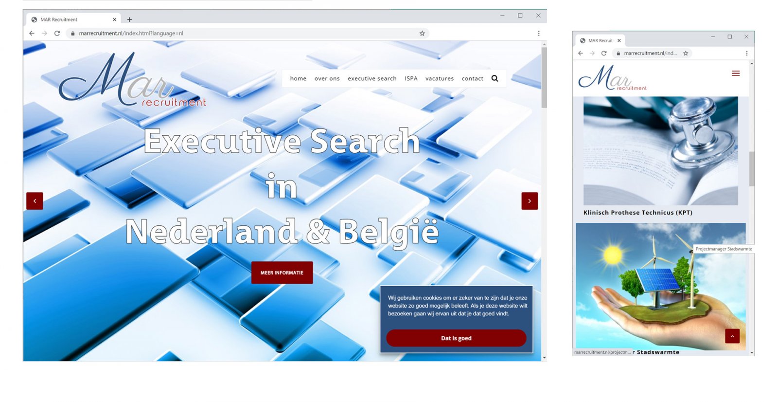 MAR Recruitment nieuwe website